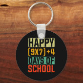 Happy 67 Days Of School Math Teacher Students Six Schlüsselanhänger (Vorderseite)