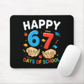 Happy 67 Days Of School Six Seven Meme Boy Girl Te Mousepad (Mit Mouse)