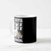 Happy 67 Days School Cute Dog 67 Days Smarter Stud Kaffeetasse (Vorderseite Links)