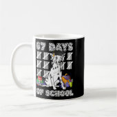 Happy 67 Days School Cute Dog 67 Days Smarter Stud Kaffeetasse (Links)