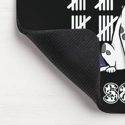 Happy 67 Days School Cute Dog 67 Days Smarter Stud Mousepad (Ecke)