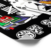 Happy 67 Days School Cute Dog 67 Days Smarter Stud Poster (Ecke)