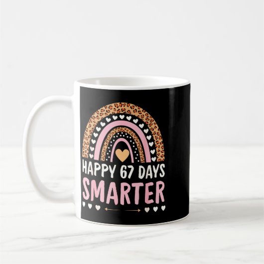 Happy 67 Days Smarter 67th Day Of School Rainbow G Kaffeetasse (Links)