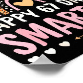 Happy 67 Days Smarter 67th Day Of School Rainbow G Poster (Ecke)