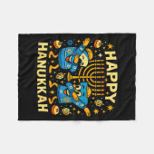 Happy 67 Hanukkah Funny Holiday Meme Design Fleecedecke (Vorderseite (Horizontal))