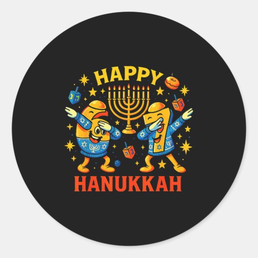 Happy 67 Hanukkah Funny Holiday Meme Design  Runder Aufkleber (Vorderseite)