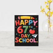 Happy 67 Th Day Of School - I Survived 67 Days Of Karte (Gelbe Blume)