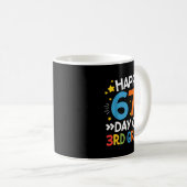 Happy 67th Day Of 3rd Grade Teachers 67 Days Of Sc Kaffeetasse (VorderseiteRechts)