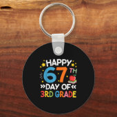 Happy 67th Day Of 3rd Grade Teachers 67 Days Of Sc Schlüsselanhänger (Vorderseite)