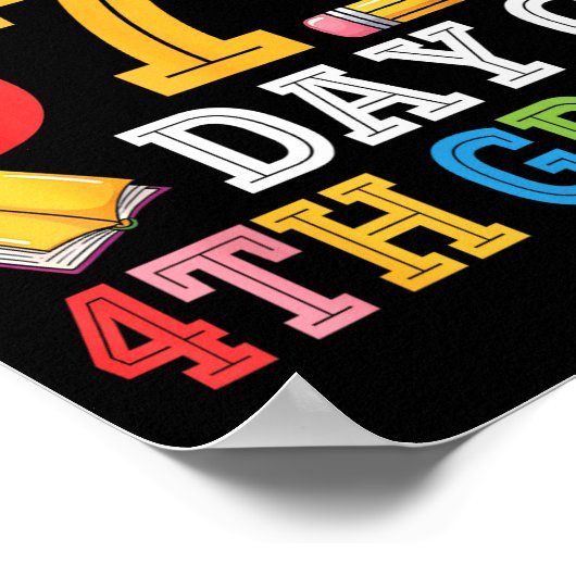 Happy 67th Day Of 4th Grade Teacher Student 67 Day Poster (Ecke)