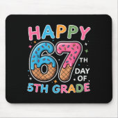 Happy 67th Day Of 5th Grade Ice Cream Drip 67 Days Mousepad (Vorne)