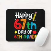 Happy 67th Day Of 6th Grade Teacher Student Six Se Mousepad (Mit Mouse)