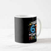 Happy 67th Day Of 7th Grade Teachers 67 Days Of Sc Kaffeetasse (VorderseiteRechts)
