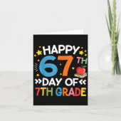 Happy 67th Day Of 7th Grade Teachers 67 Days Of Sc Karte (Vorderseite)