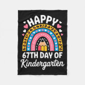 Happy 67th Day Of Kindergarten 67 Meme 6 7 Funny S Fleecedecke (Vorderseite)