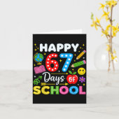 Happy 67th Day Of School 67 Days Of School Kids Bo Karte (Gelbe Blume)