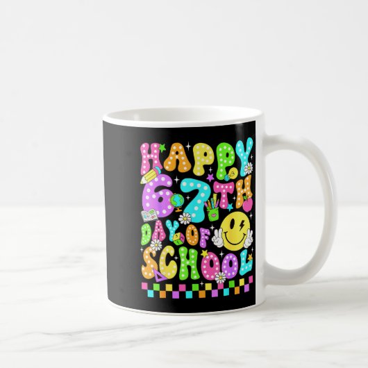 Happy 67th Day Of School 67 Days Smarter Teacher G Kaffeetasse (Rechts)