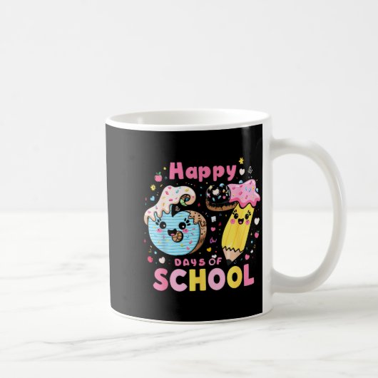 Happy 67th Day Of School Cute Ice Cream 100 Days S Kaffeetasse (Rechts)
