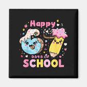 Happy 67th Day Of School Cute Ice Cream 100 Days S Magnet (Vorne)