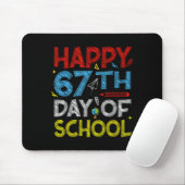 Happy 67th Day Of School - Funny Students Teachers Mousepad (Mit Mouse)