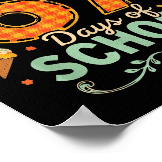 Happy 67th Day Of School Funny Teacher Thanksgivin Poster (Ecke)