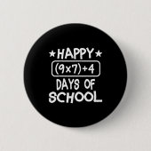 Happy 67th Day Of School Six Seven Kids  Button (Vorderseite)