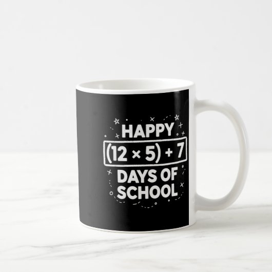 Happy 67th Day Of School Teacher Student Boys Girl Kaffeetasse (Rechts)