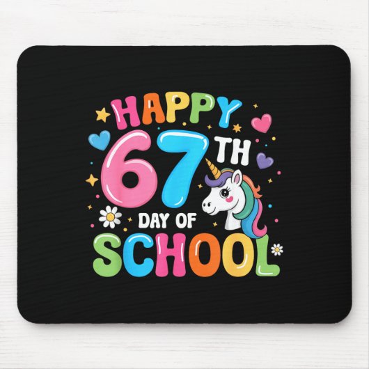 Happy 67th Day Of School Teachers Students 67 Meme Mousepad (Vorne)