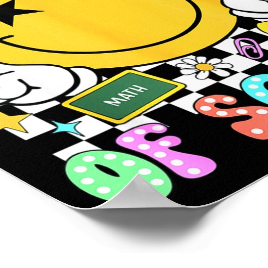 Happy 67th Day Of School Vibes Smile Face 67 Days Poster (Ecke)