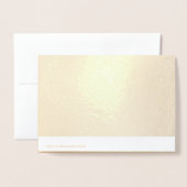 Happy 6. Gold Geburtstagskarte Folienkarte (Rückseite mit Umschlag)