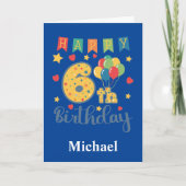 Happy 6th Birthday Card Karte (Vorderseite)