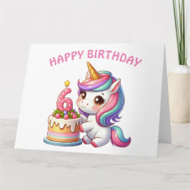 Happy 6th Birthday Card Karte