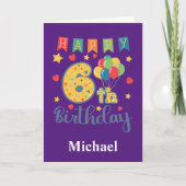 Happy 6th Birthday Card Karte (Vorderseite)