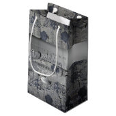 "Happy 6th Sugar & Iron Wedding Anniversary" Kleine Geschenktüte (Rückseite Schrägansicht)