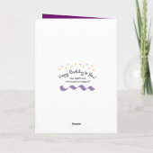 Happy 70. Geburtstag 3 Panel Karte (Rückseite)