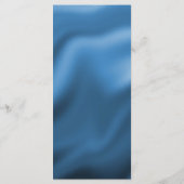 Happy 70. Geburtstag Aquamarin Blue Glitzer Foil Menükarte (Rückseite)