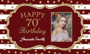 70 Geburtstag Banner Zazzle De