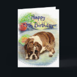 Happy 70. Geburtstag Erleben Sie den aufregenden S Karte<br><div class="desc">Haben Sie eine Person,  die Boxer,  Hunde oder Gefühl blau in ihrem Alter Liebe? Sie sind nicht sehr aufgeregt über ihren Geburtstag. Dieser traurig aussehende Boxer Hund wird sie zum 70.</div>