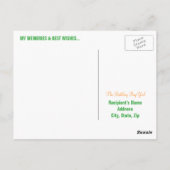 Happy 70. Geburtstag Meilenstein Postkarten - Oran (Rückseite)