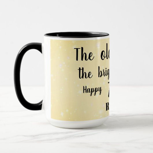 Happy 70. Geburtstag Tasse (Links)