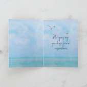 Happy 70th Anniversary Tropical Window Karte (Innenseite)