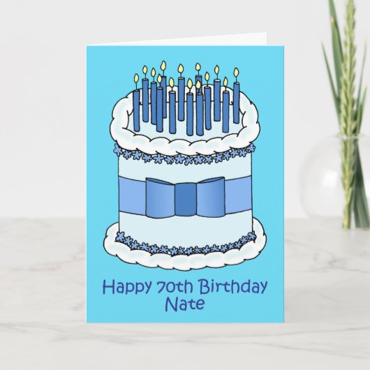 Happy 70th Birthday Nate Karte (Vorderseite)