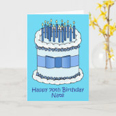 Happy 70th Birthday Nate Karte (Gelbe Blume)