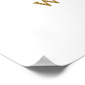 Happy 70th Birthday Personalized Photo Party Sign Poster (Ecke)