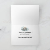 Happy 75. Geburtstag Niedlich aufgeregt Otter humo Karte (Innenseite)