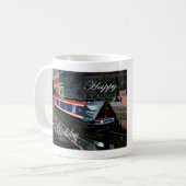 Happy 77. Geburtstagskanal Kaffeetasse (Vorderseite Links)