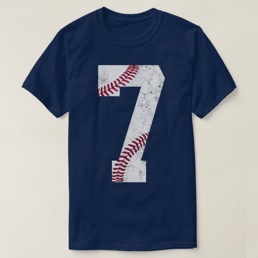 Happy 7th Birthday Gift Baseball Kids 7 2015 Seven T-Shirt (Design vorne)