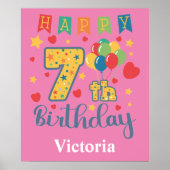 Happy 7th Birthday Poster (Vorne)