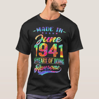 Happy 80. Geburtstagsdekoration im Juni 1941 T-Shirt