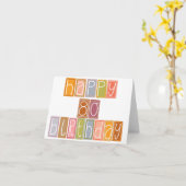 Happy 80. Geburtstagskarte Karte (Gelbe Blume)